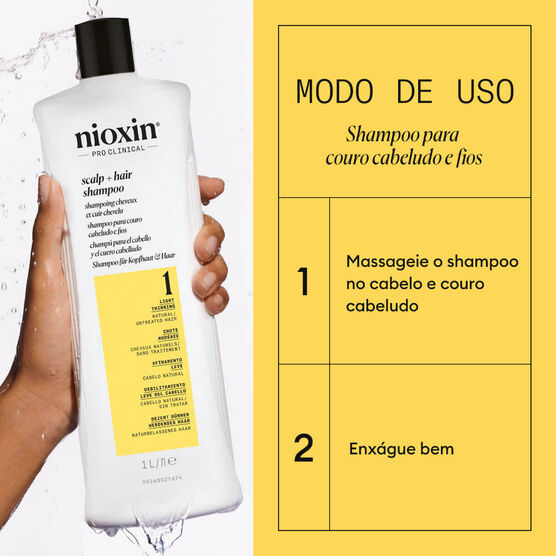 VOLUME & THINNING SISTEMA 1 SHAMPOO-1L